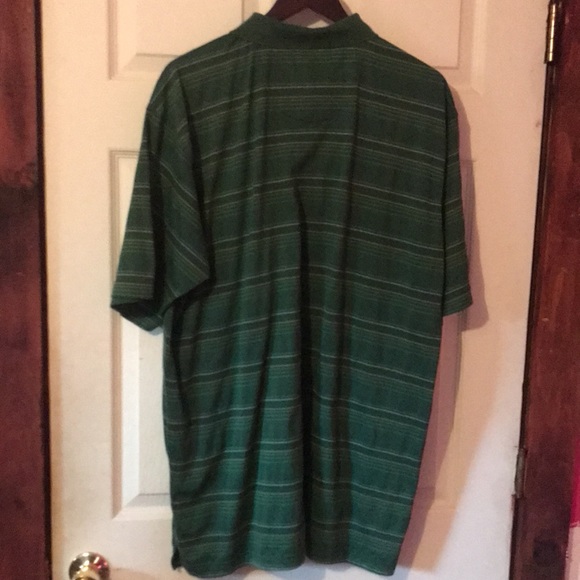 Alan Flusser Golf Green Striped Polo Shirt Mens XXL or 2XL - Picture 7 of 12